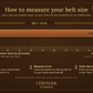 Vegetable-tanned leather belt with 35 mm buckle
